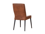 parker cognac stoel achter