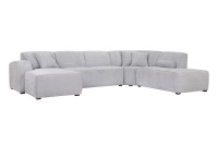 firenze hoekbank schuin silver