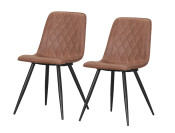 forrest stoel cognac schuin set