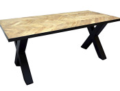 carese eettafel kruispoot schuin