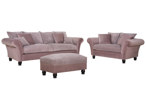 kasteelbank 31.5 roze set hocker