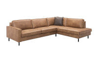 malta cognac hoekbank schuin