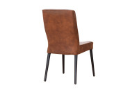 parker cognac stoel achter