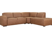 firenze hoekbank cognac schuin