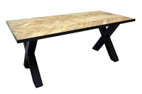 carese eettafel kruispoot schuin