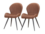 dakota stoel cognac schuin set