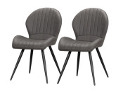 dakota stoel antraciet schuin set