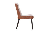 parker cognac stoel zij