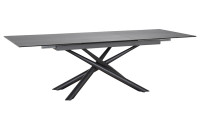 ceramic eettafel antraciet schuin uitschuif