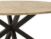 pasadenaeettafel ovaal mango detail