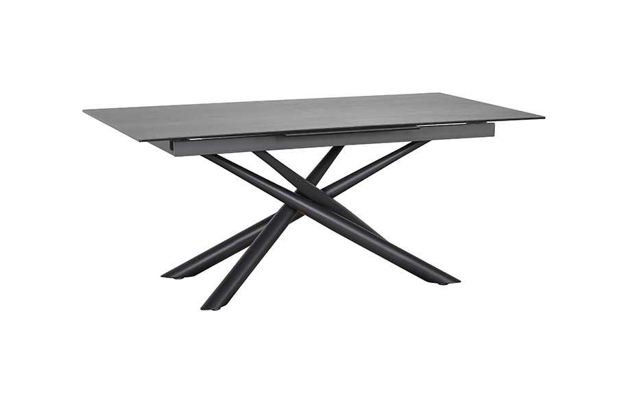 ceramic eettafel antraciet schuin